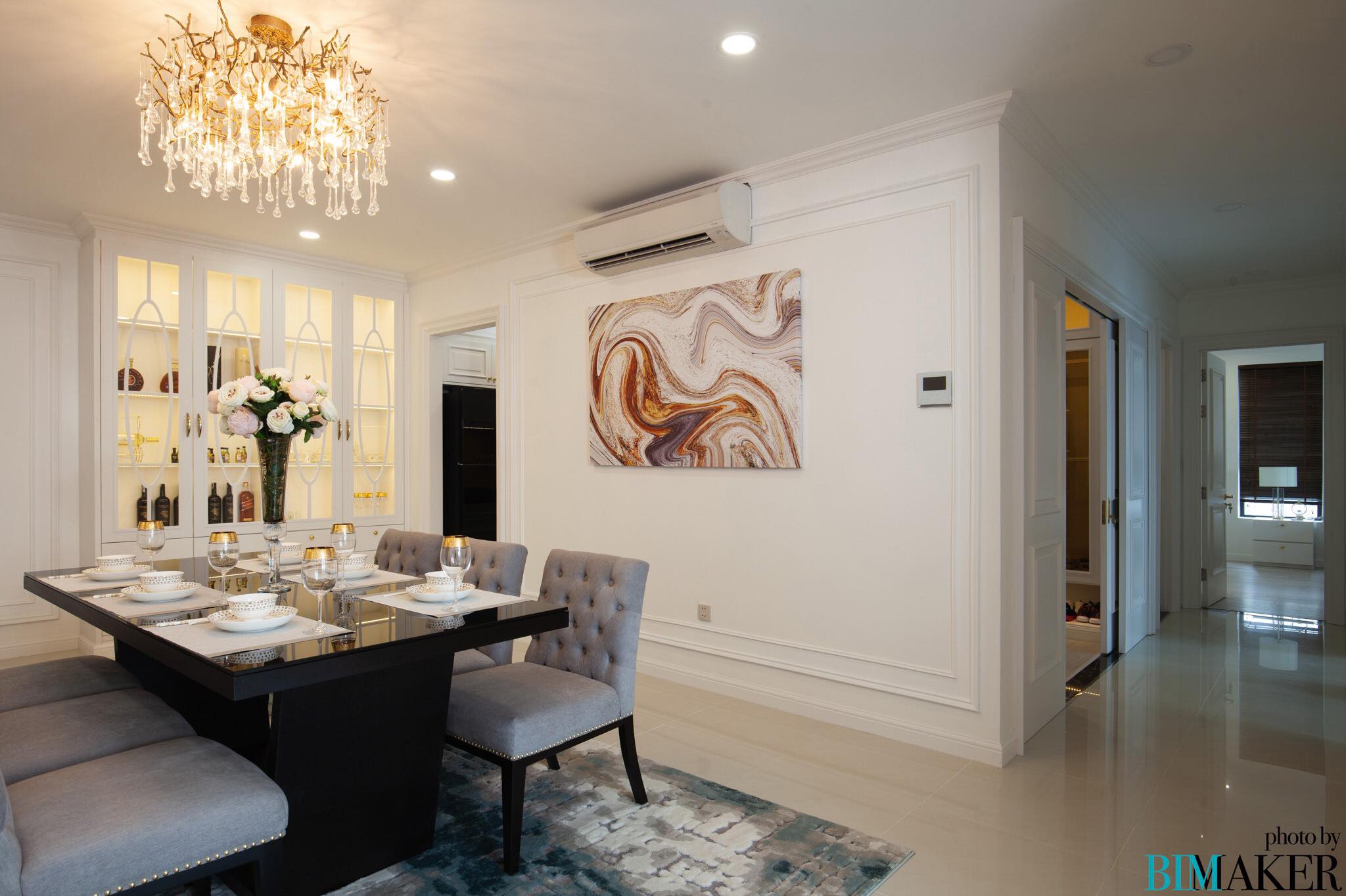 Thiết kế nội thất căn hộ Hà Đô Centrosa quận 10 - Phòng ăn