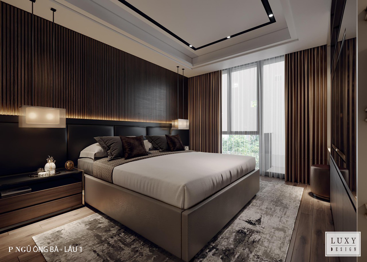 Thiết kế nội thất nhà phố phong cách hiện đại - Phòng ngủ
