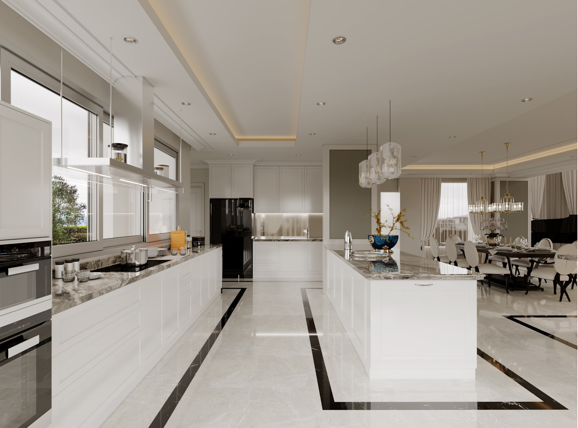 Thiết kế nội thất biệt thự Thảo Điền quận 2 - Phòng bếp