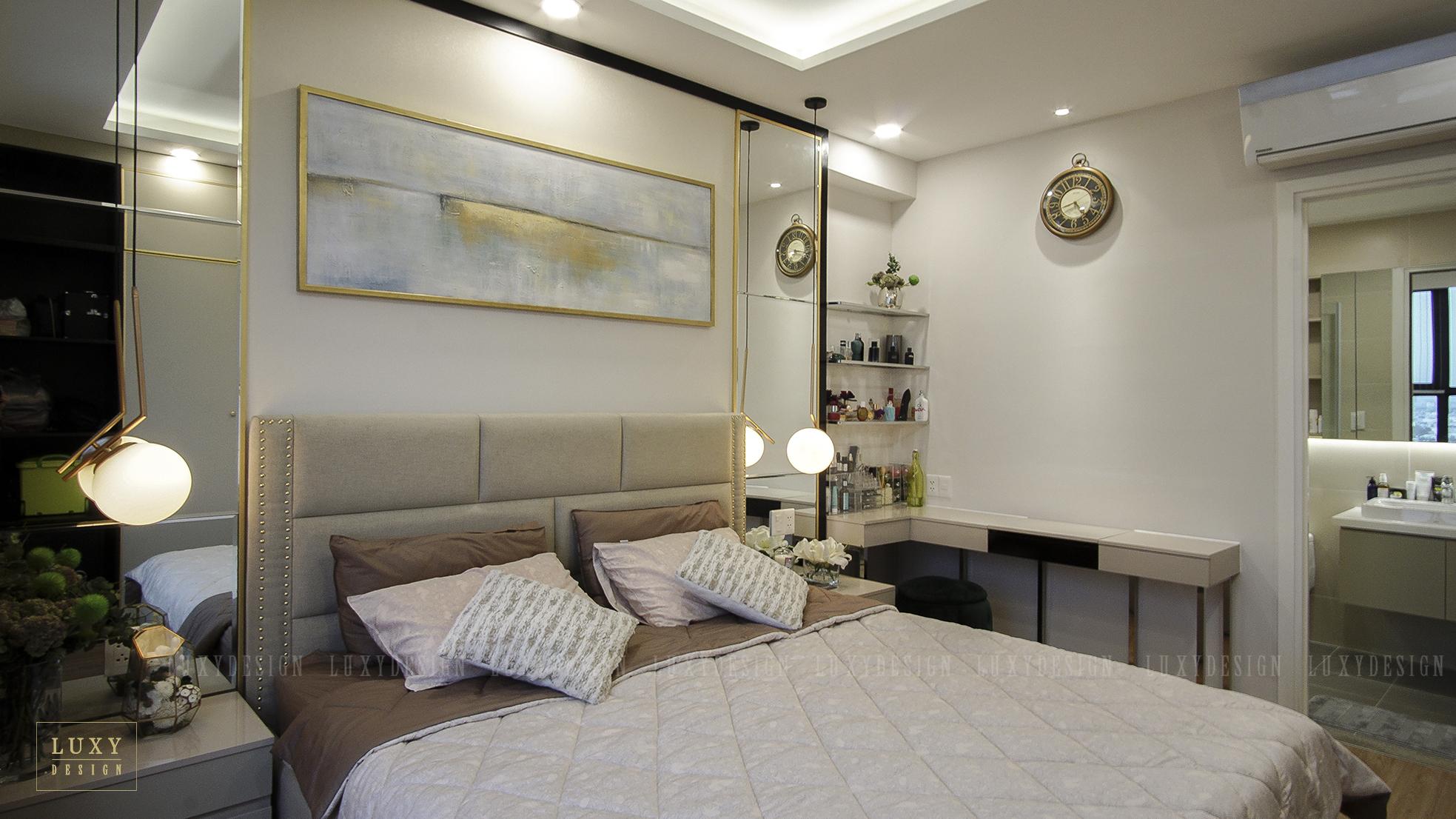 Thiết kế nội thất căn hộ M-ONE 2PN - Phòng ngủ