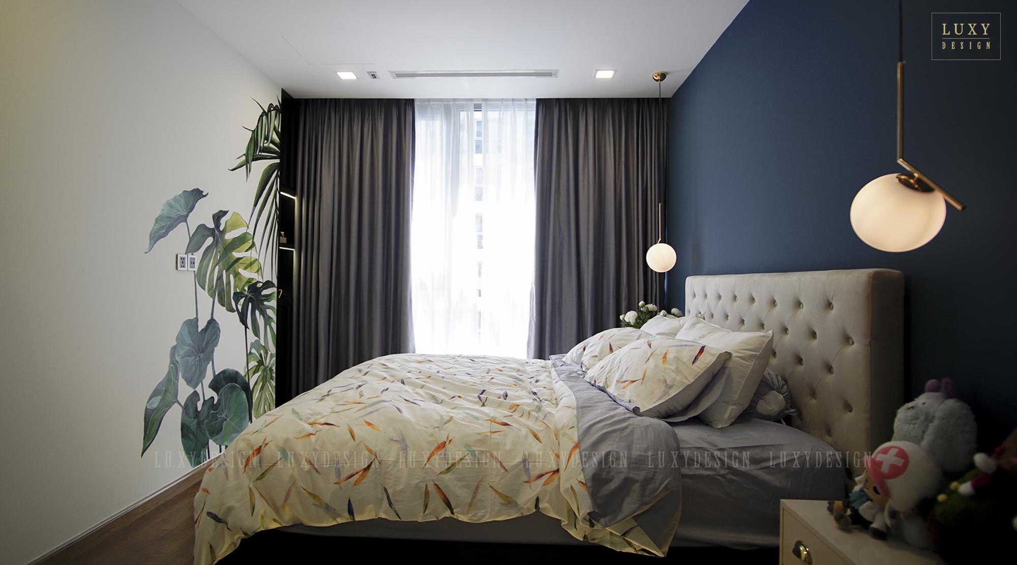 Thiết kế nội thất căn hộ Vinhomes 2PN - Phòng ngủ