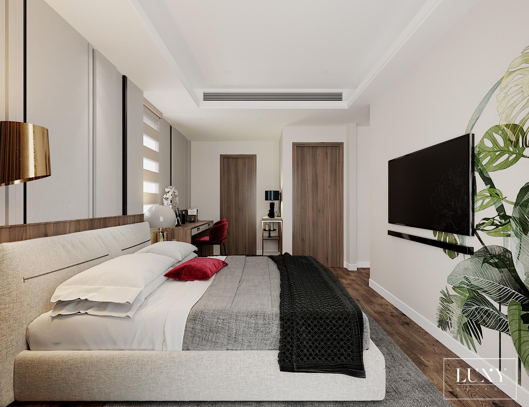 Thiết kế nội thất căn hộ 2PN Hà Đô - Phòng ngủ