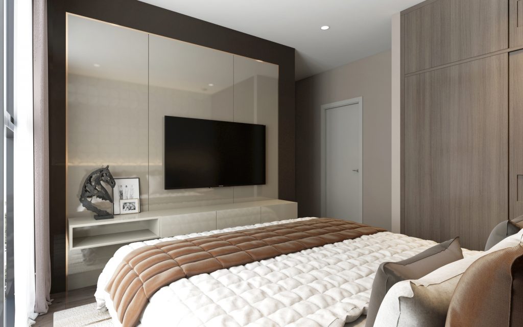 Thiết kế nội thất căn hộ Vinhomes Ba Son - Phòng ngủ