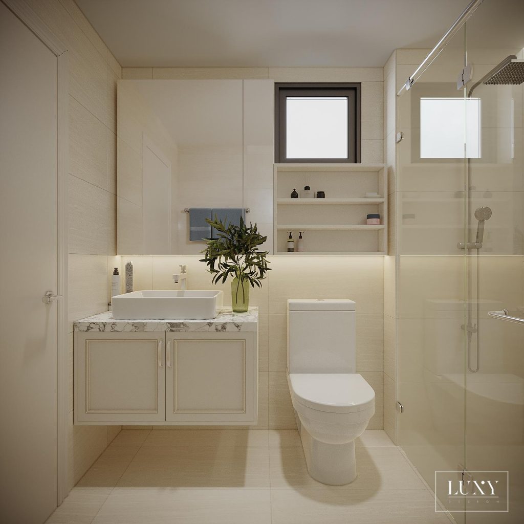 Thiết kế nội thất căn hộ 2PN Hà Đô quận 10 - Phòng vệ sinh